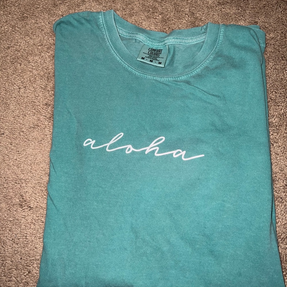 aloha comfort colors t shirt!!
